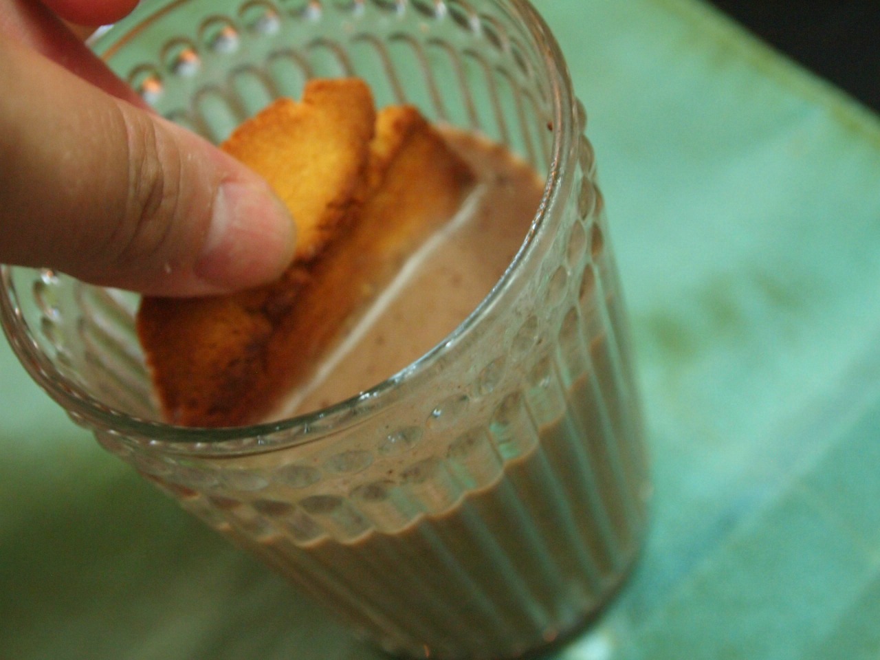 dunking coconut ginger cookies