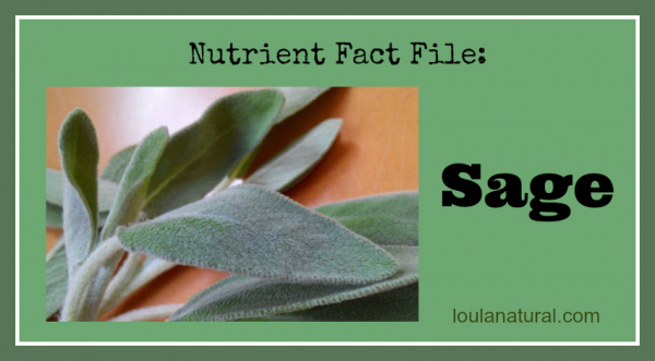 Nutrient Fact File Sage Loula Natural