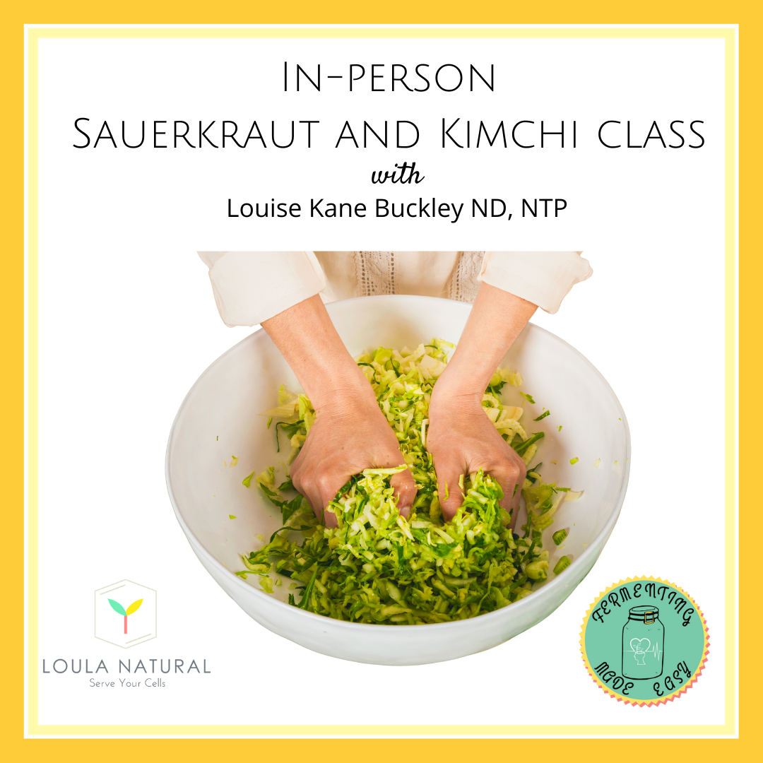 In-Person Fermentation Class: Sauerkraut and Kimchi